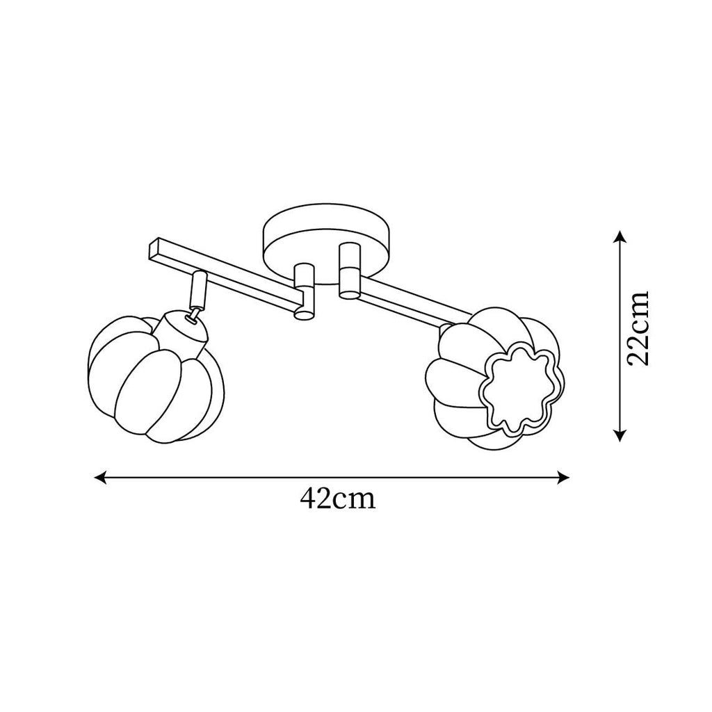 Venus Pumpkin Metal Ceiling Lamp — product view 5