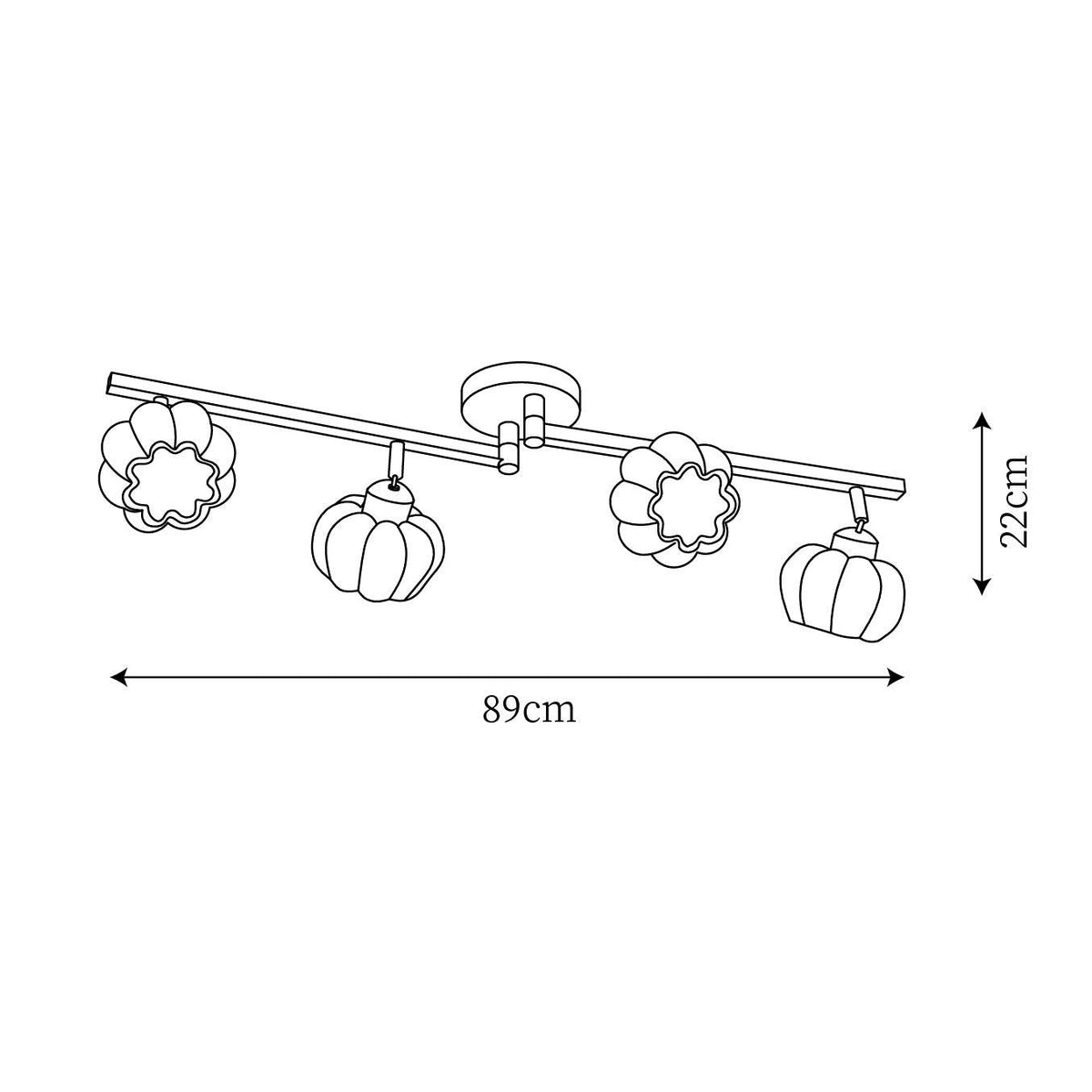 Venus Pumpkin Metal Ceiling Lamp — product view 7