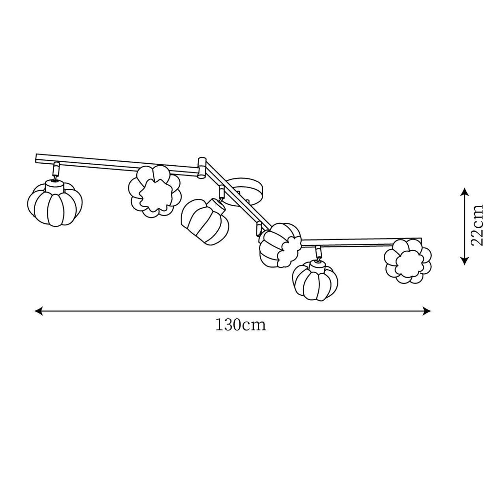 Venus Pumpkin Metal Ceiling Lamp — product view 9