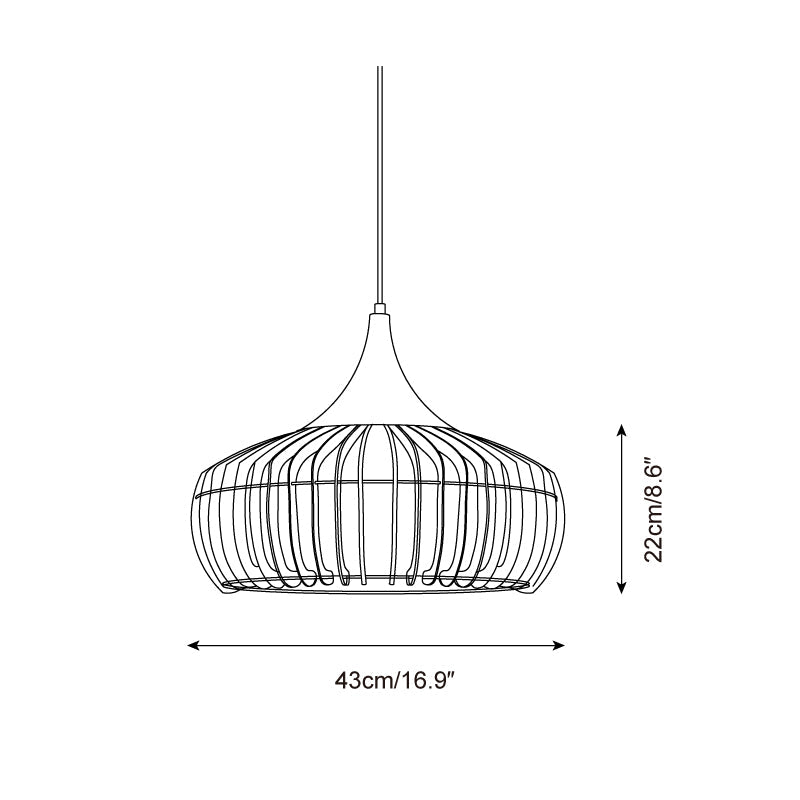 Din Wood Pendant Lamp — product view 5