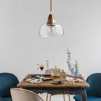 Walnut Glass Pendant Lamp — product view 2