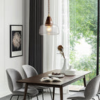 Walnut Glass Pendant Lamp — product view 3