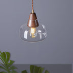 Walnut Glass Pendant Lamp — product view 14