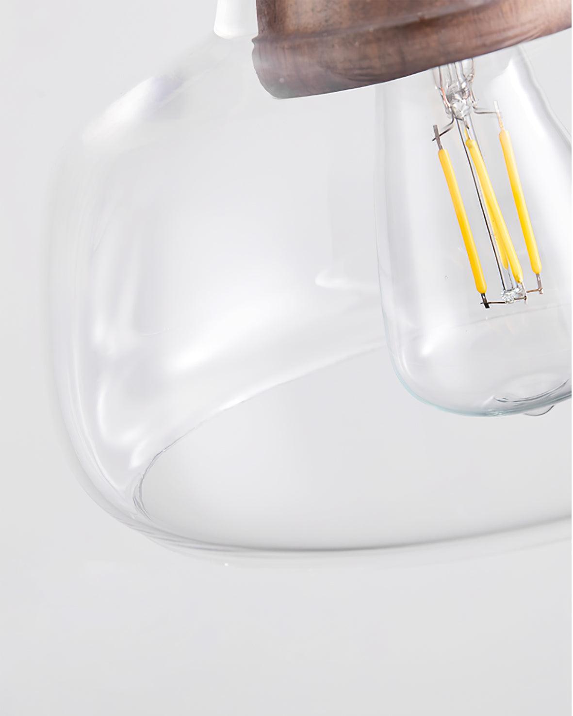 Walnut Glass Pendant Lamp — product view 17