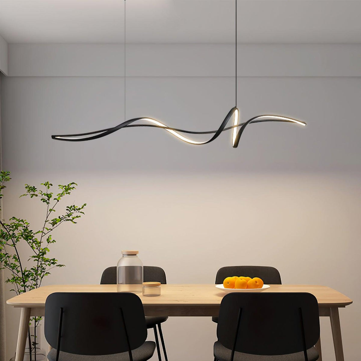 Inari Line Aluminum Chandelier — product view 2