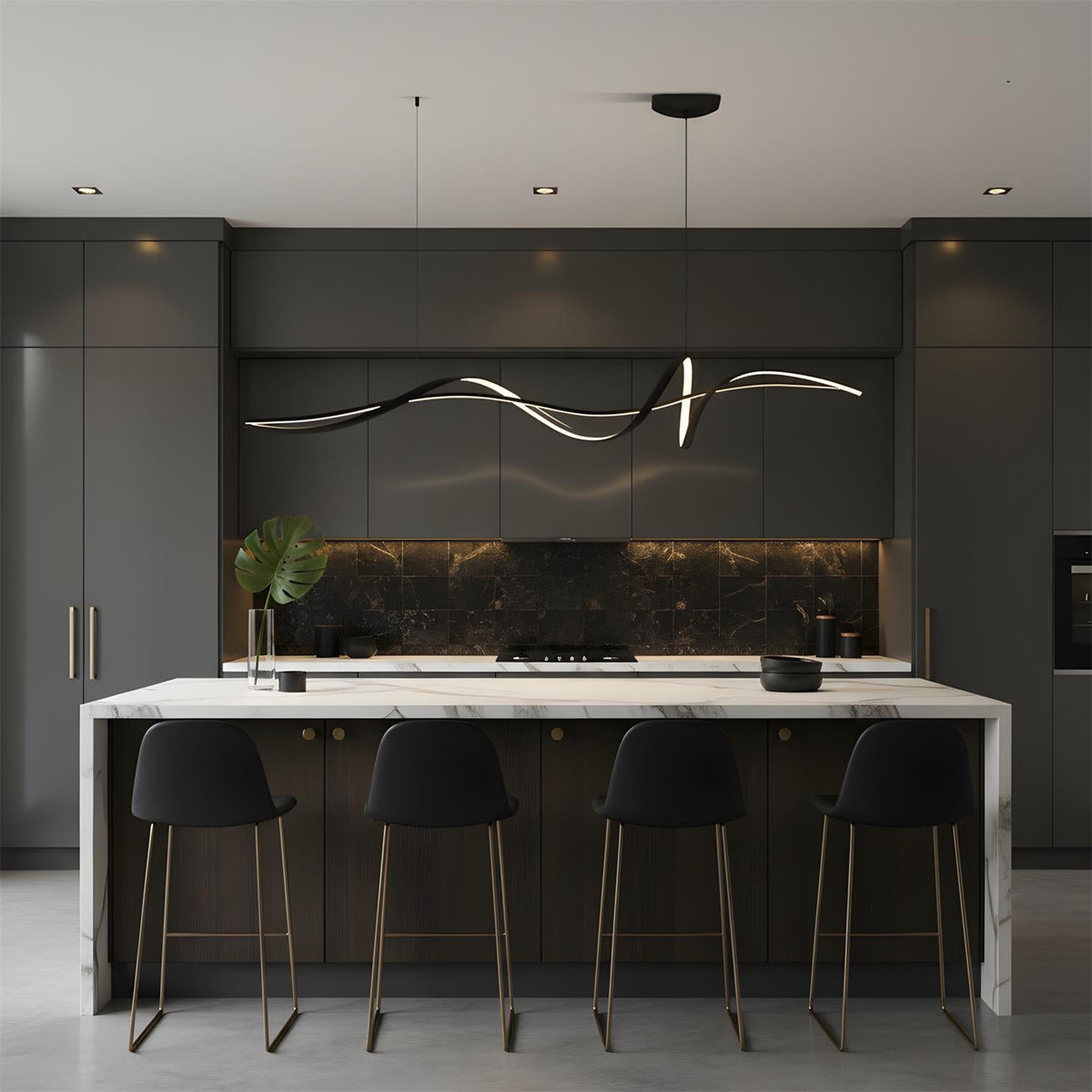 Inari Line Aluminum Chandelier — product view 8