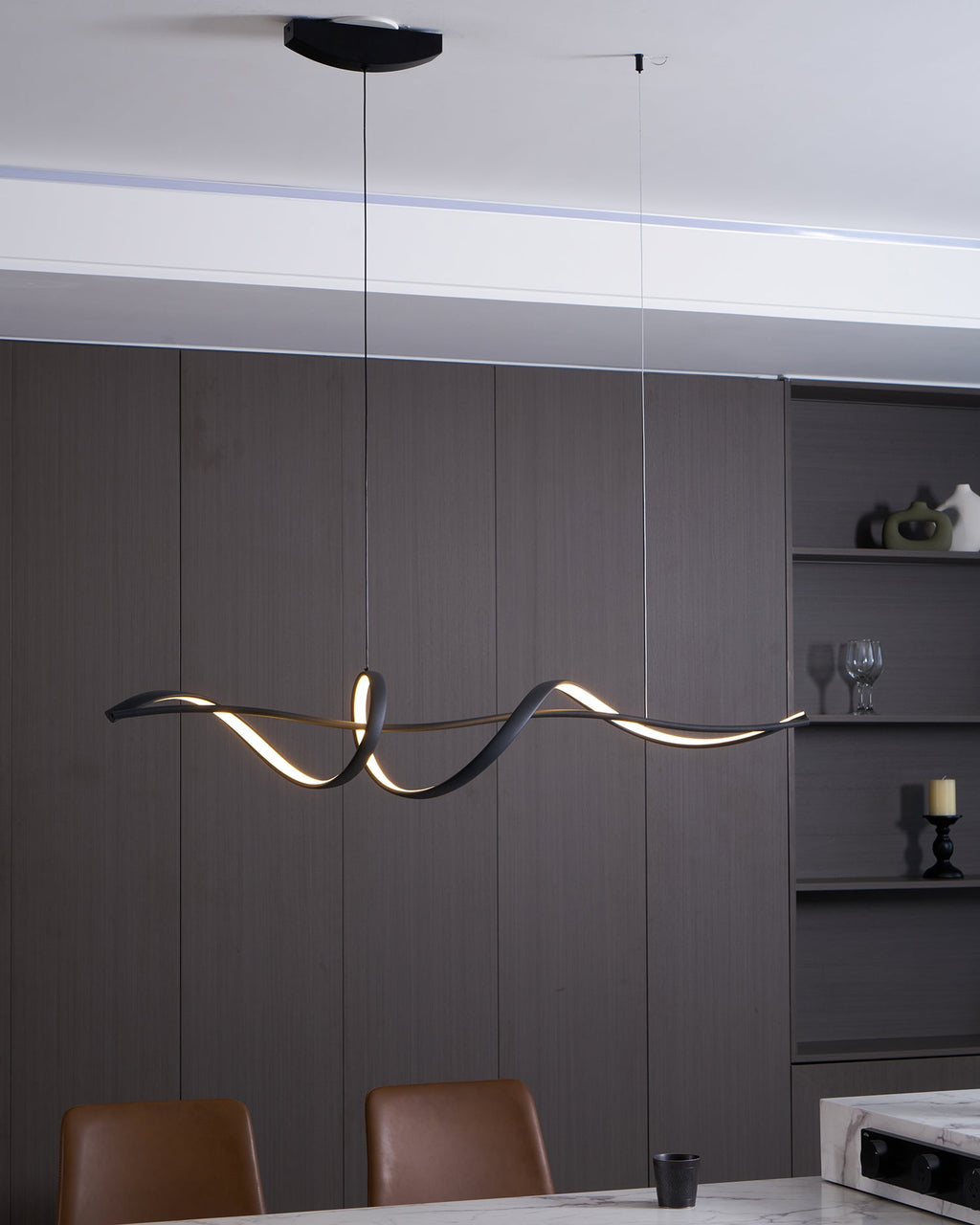 Inari Line Aluminum Chandelier — product view 16