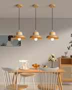 Wood Hat Pendant Lamp — product view 4