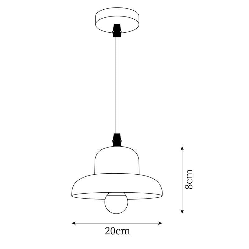 Wood Hat Pendant Lamp — product view 5