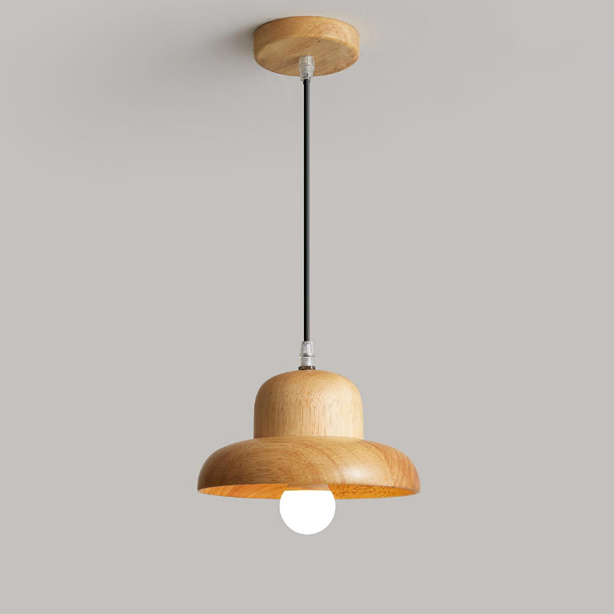 Wood Hat Pendant Lamp — product view 10