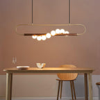 Modern Zeta Glass Chandelier — product view 2