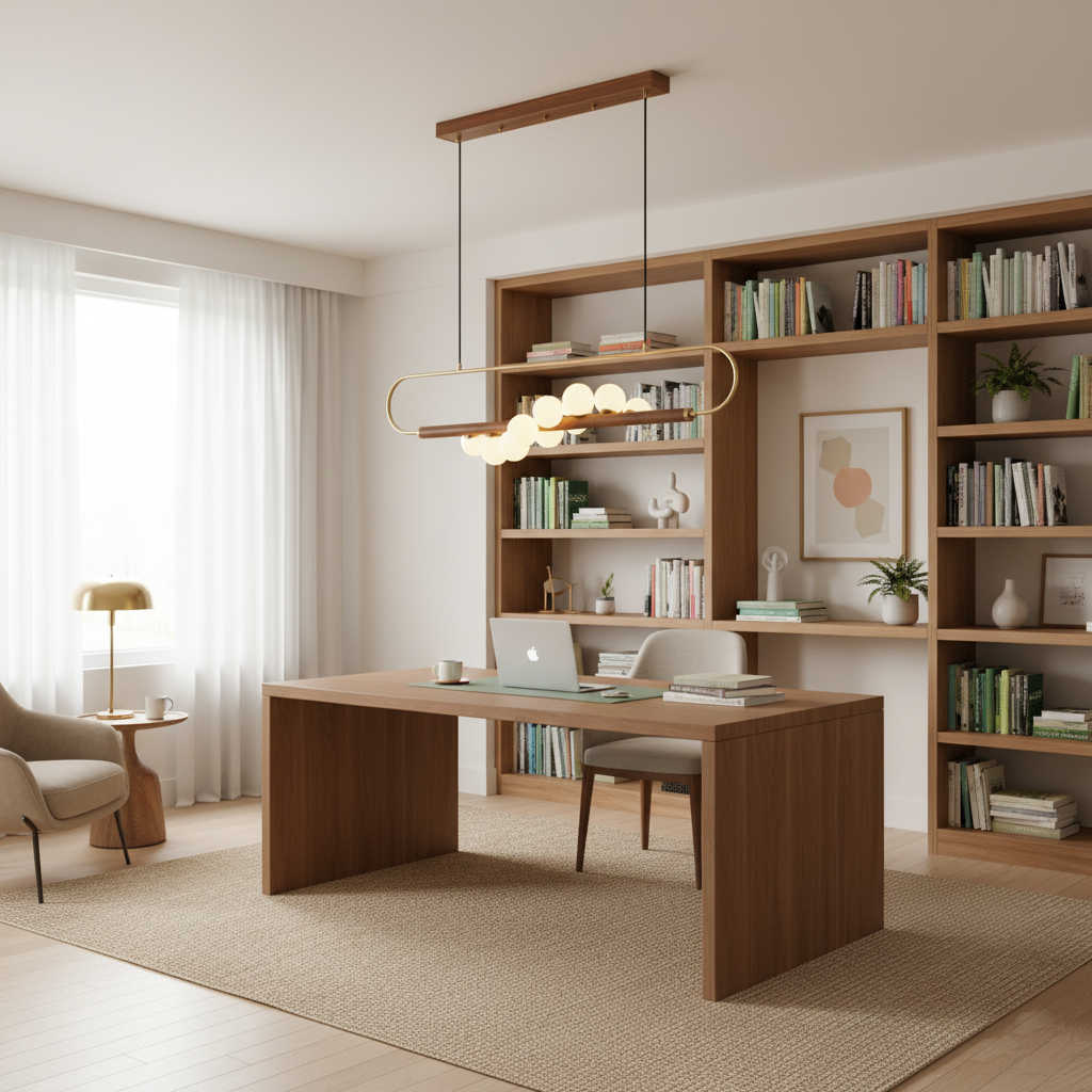 Modern Zeta Glass Chandelier — product view 6