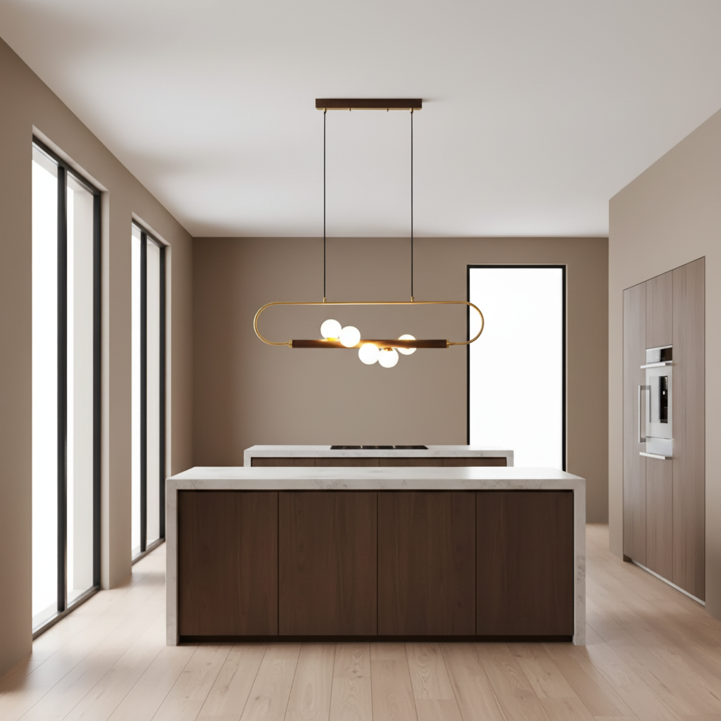 Modern Zeta Glass Chandelier — product view 12