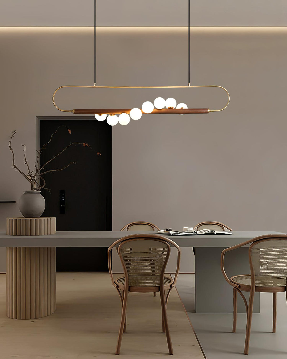 Modern Zeta Glass Chandelier — product view 16
