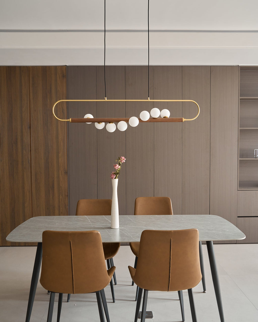 Modern Zeta Glass Chandelier — product view 19