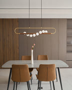 Modern Zeta Glass Chandelier — product view 19