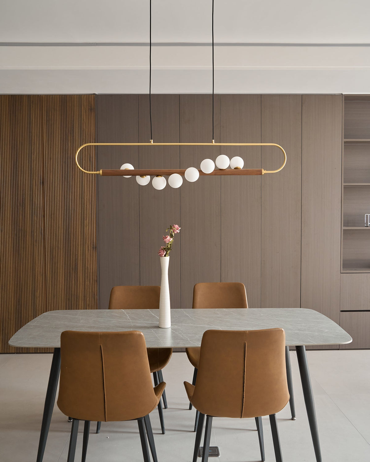 Modern Zeta Glass Chandelier — product view 19