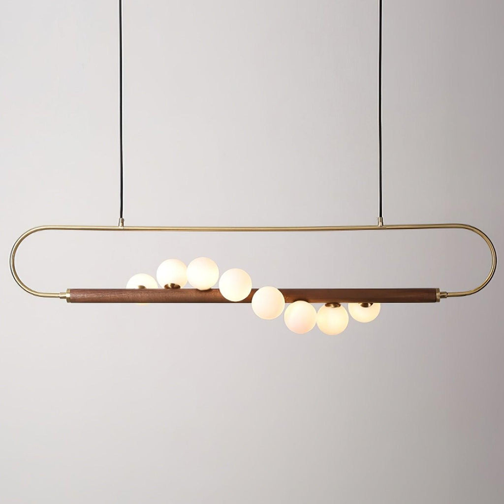 Modern Zeta Glass Chandelier — product view 22