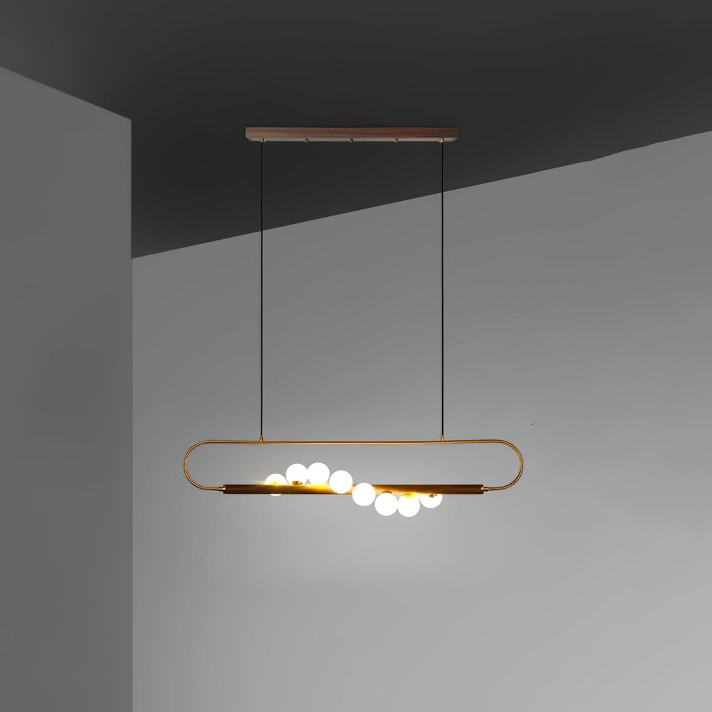 Modern Zeta Glass Chandelier — product view 30