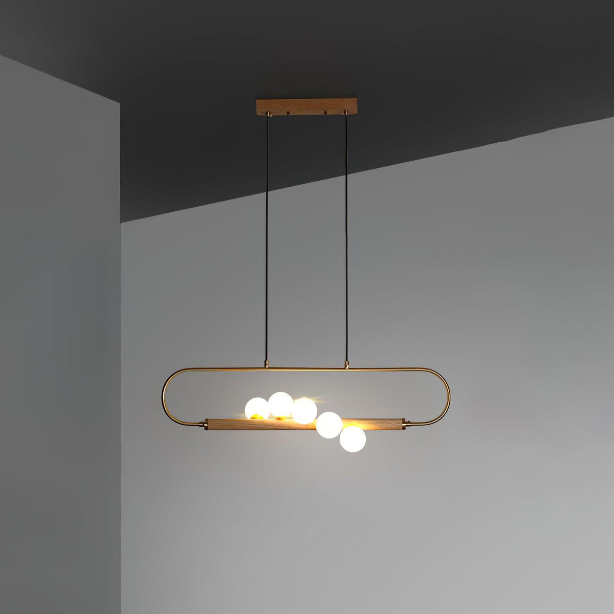 Modern Zeta Glass Chandelier — product view 31