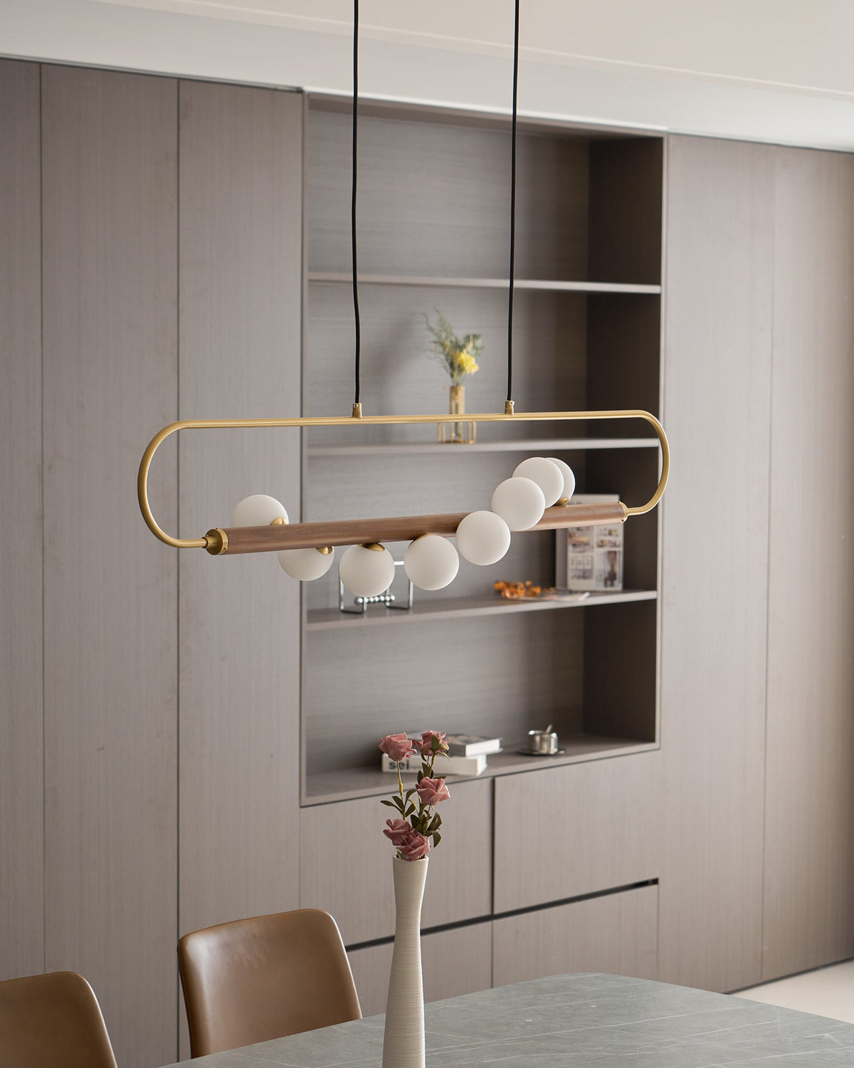 Modern Zeta Glass Chandelier — product view 32