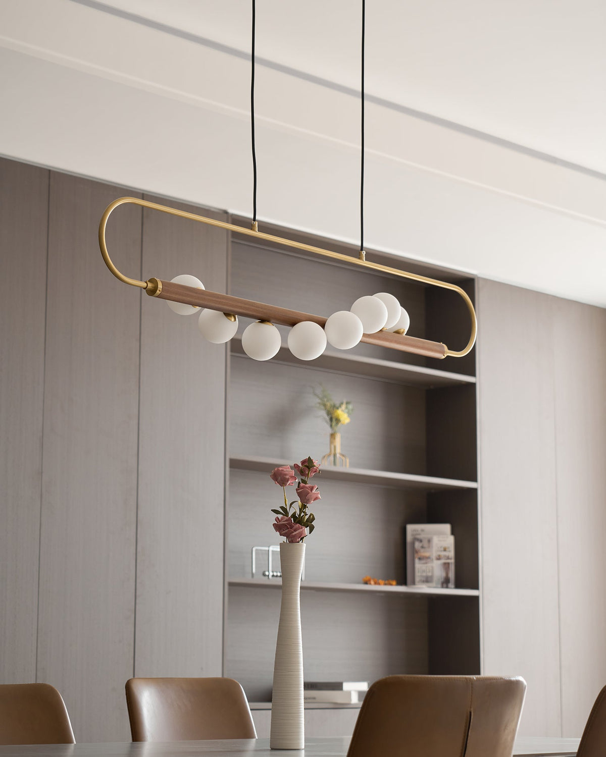 Modern Zeta Glass Chandelier — product view 33
