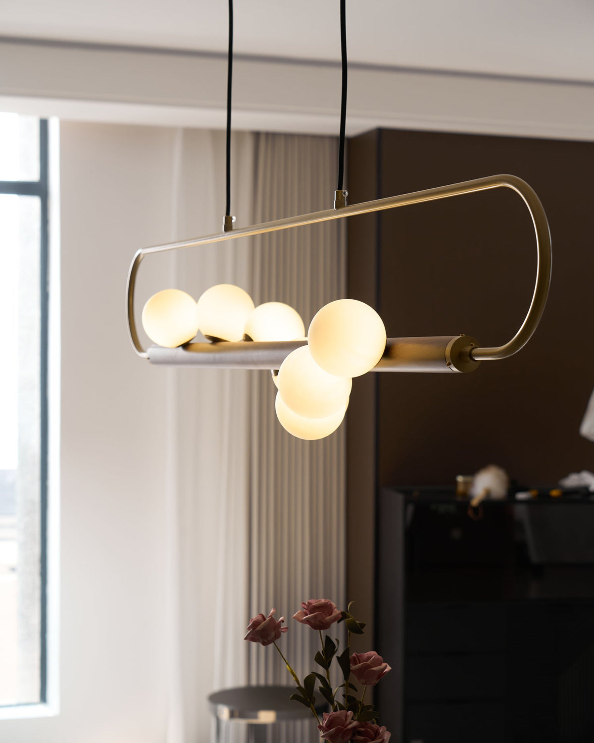 Modern Zeta Glass Chandelier — product view 34