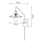 Retro Kelsey Glass Wall Lamp — product view 5