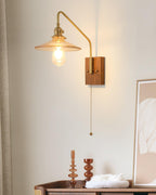 Retro Kelsey Glass Wall Lamp — product view 7