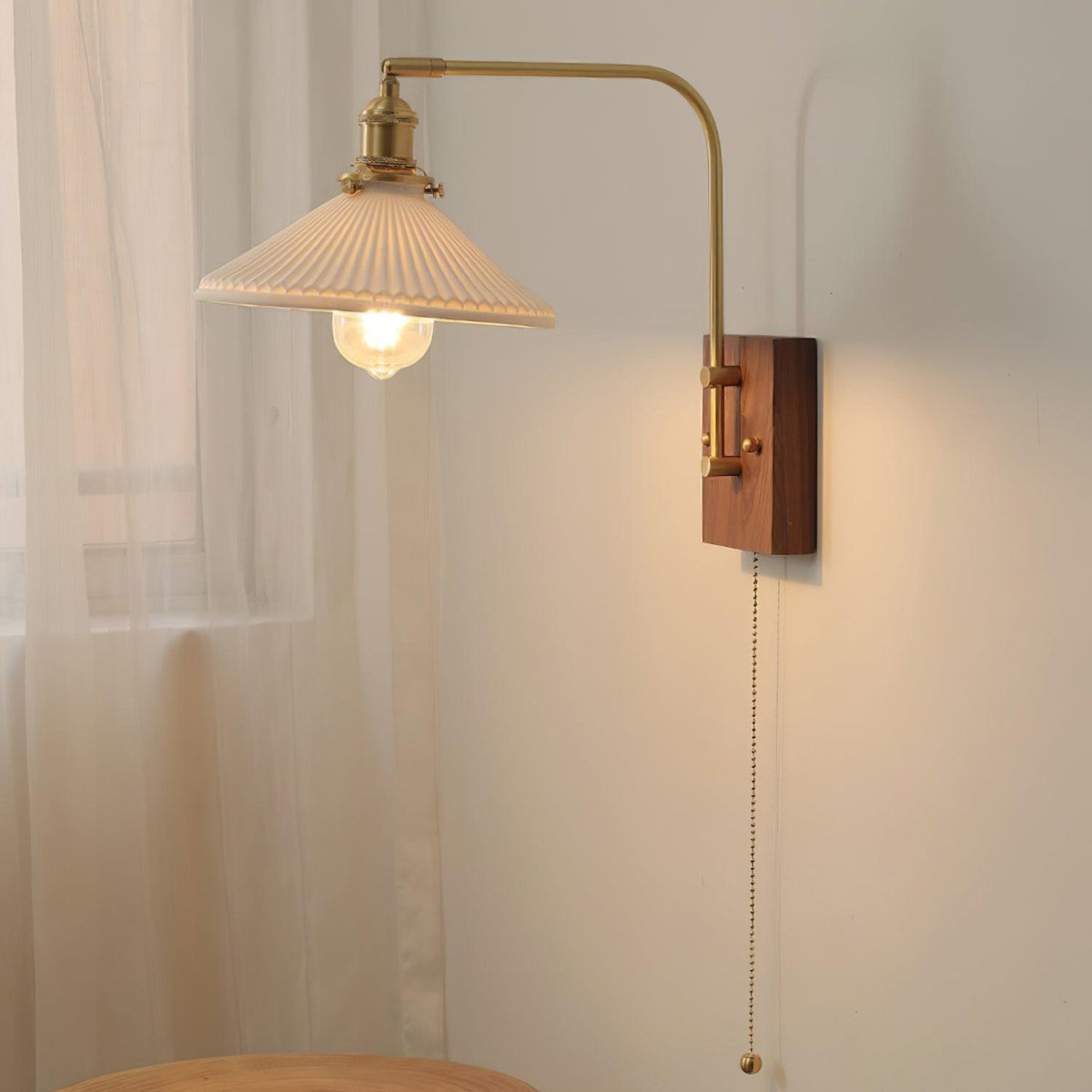 Retro Kelsey Glass Wall Lamp — product view 13