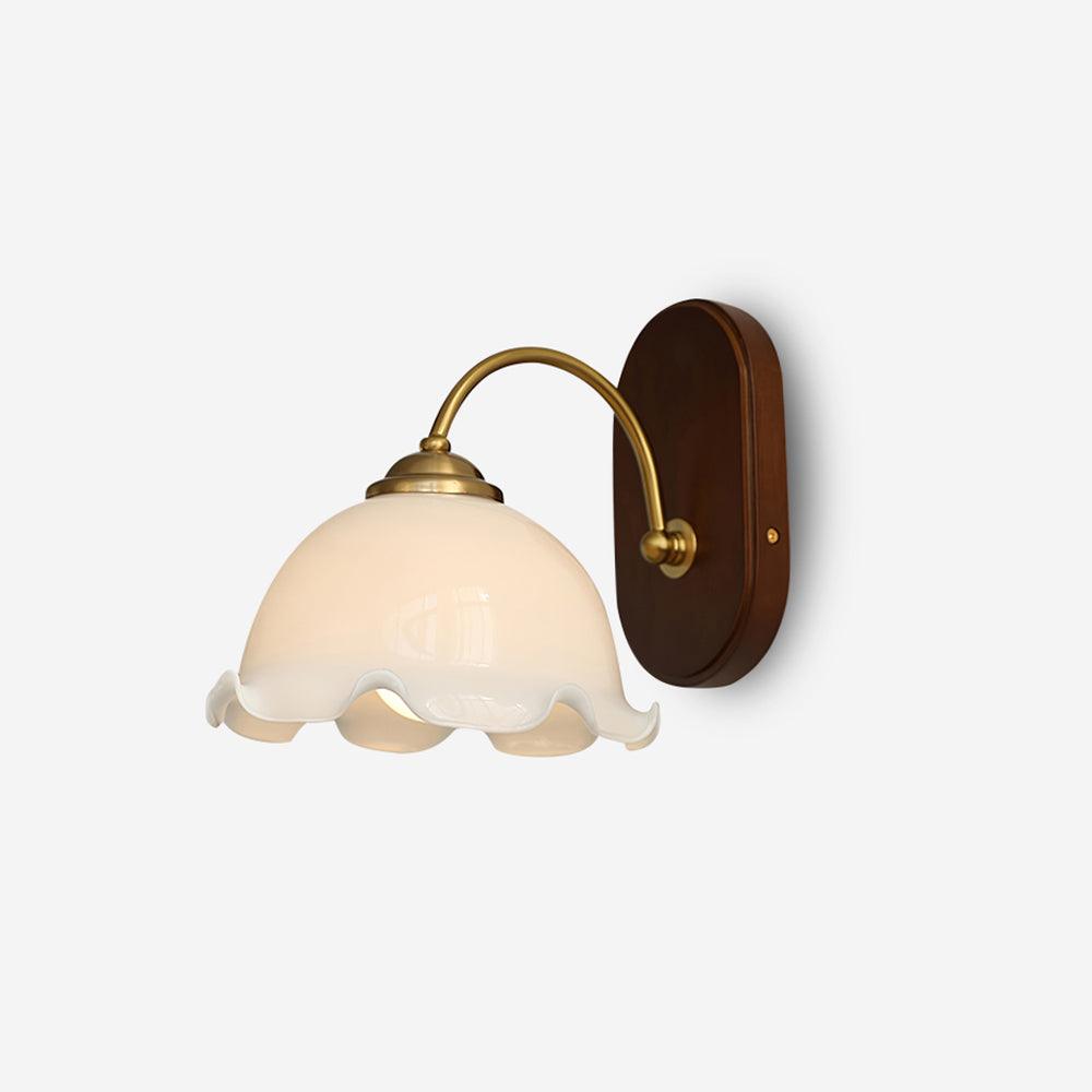 Vintage Flower Glass Wall Lamp — product view 1