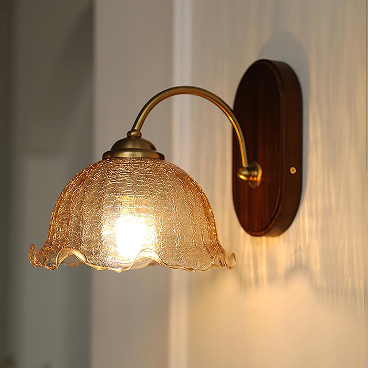 Vintage Flower Glass Wall Lamp — product view 25