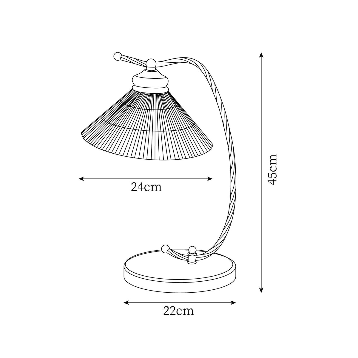 Klint Reading Glass Table Lamp — product view 5