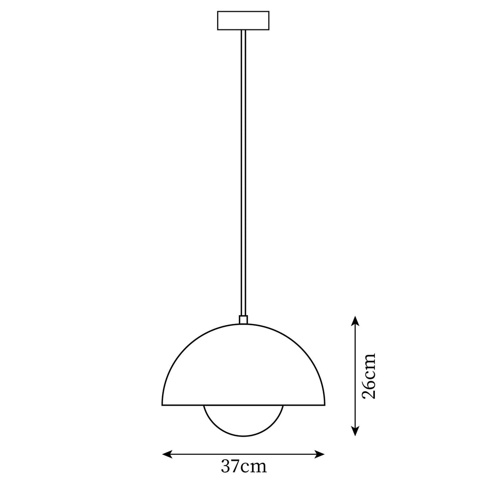 Zeviro Metal Pendant Lamp — product view 5