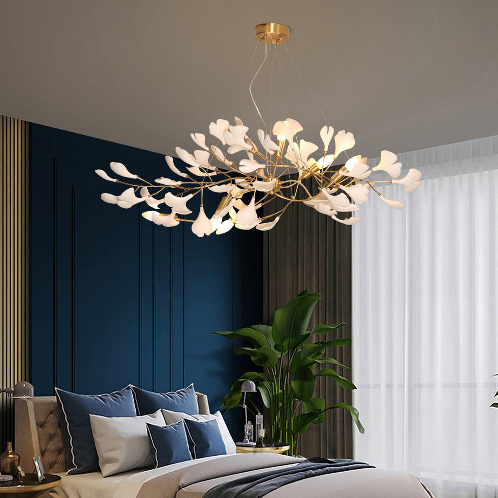 Gingko Long Version Metal Chandelier — product view 3