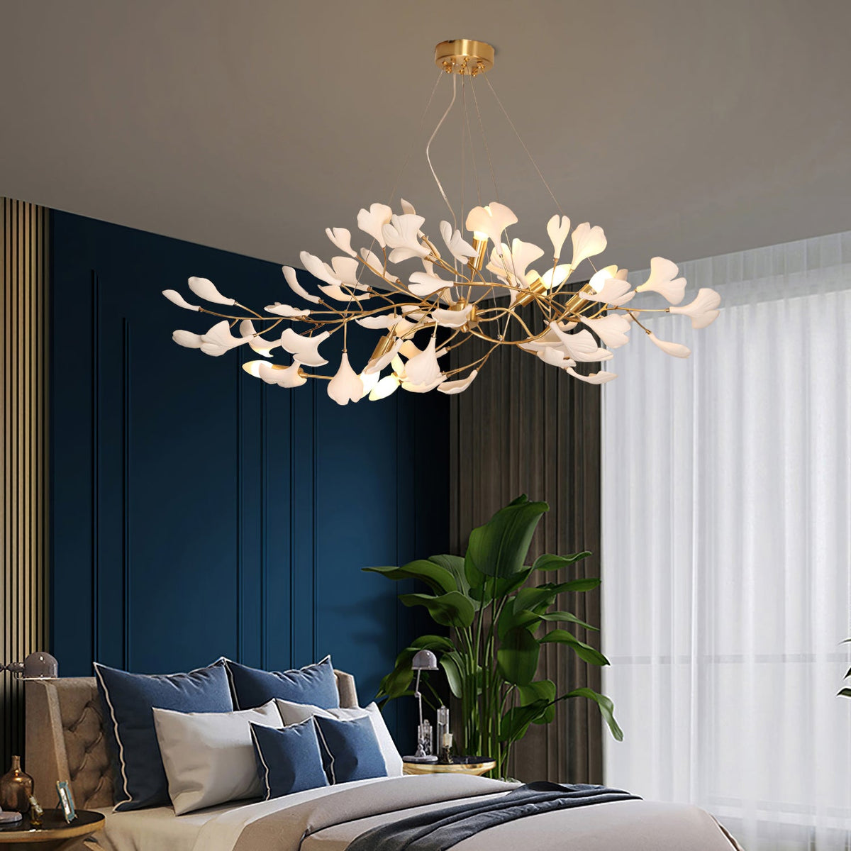 Gingko Long Version Metal Chandelier — product view 3