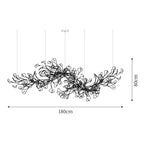 Gingko Long Version Metal Chandelier — product view 6