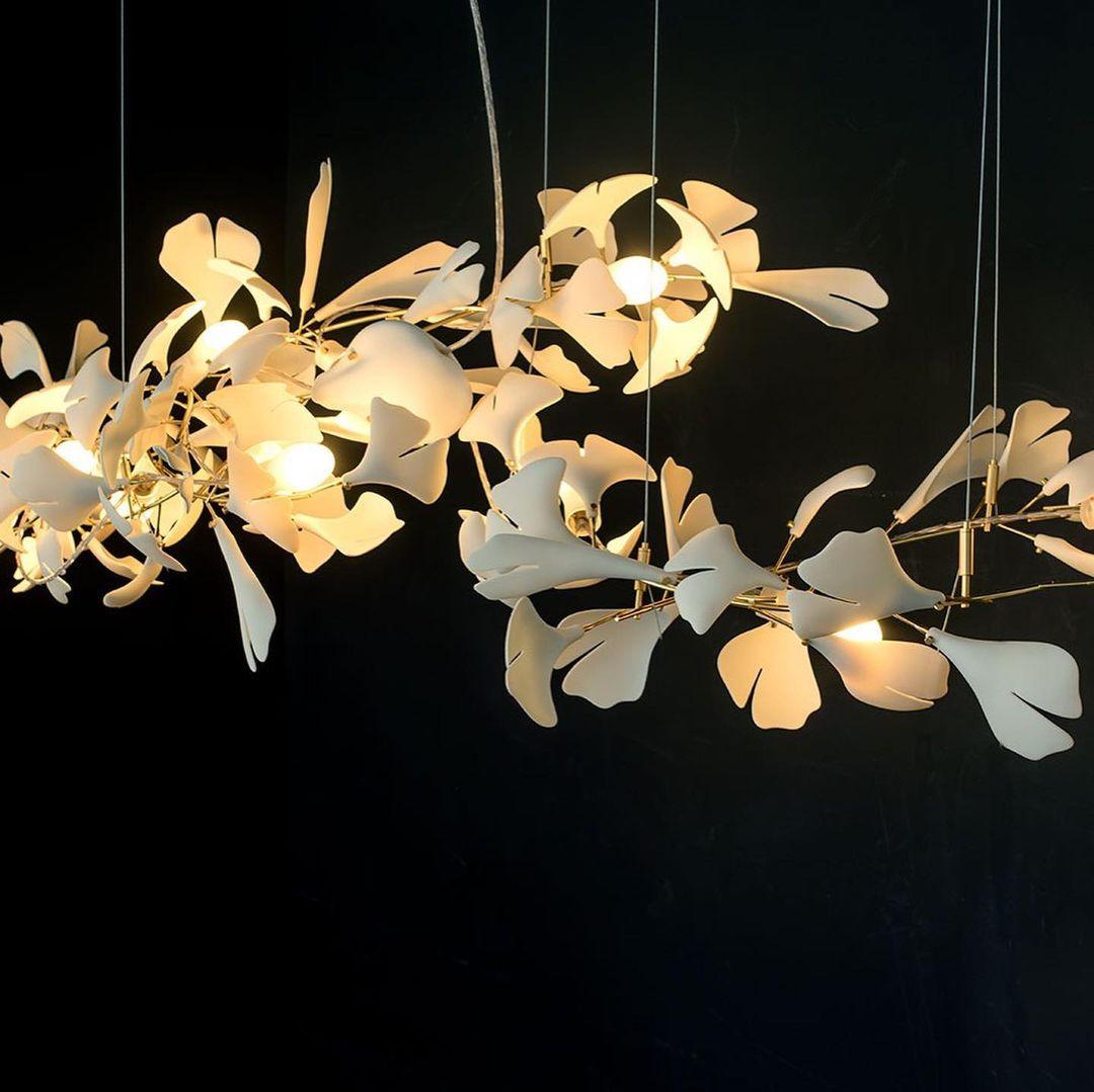 Gingko Long Version Metal Chandelier — product view 15