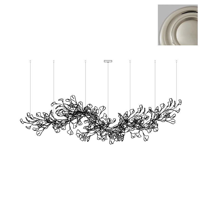 Gingko Long Version Metal Chandelier — product view 25