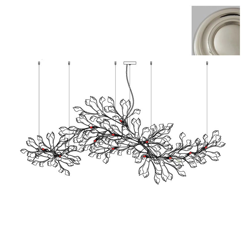 Gingko Long Version Metal Chandelier — product view 26