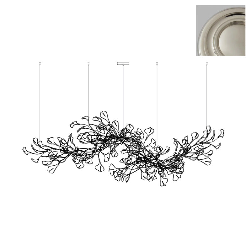 Gingko Long Version Metal Chandelier — product view 27