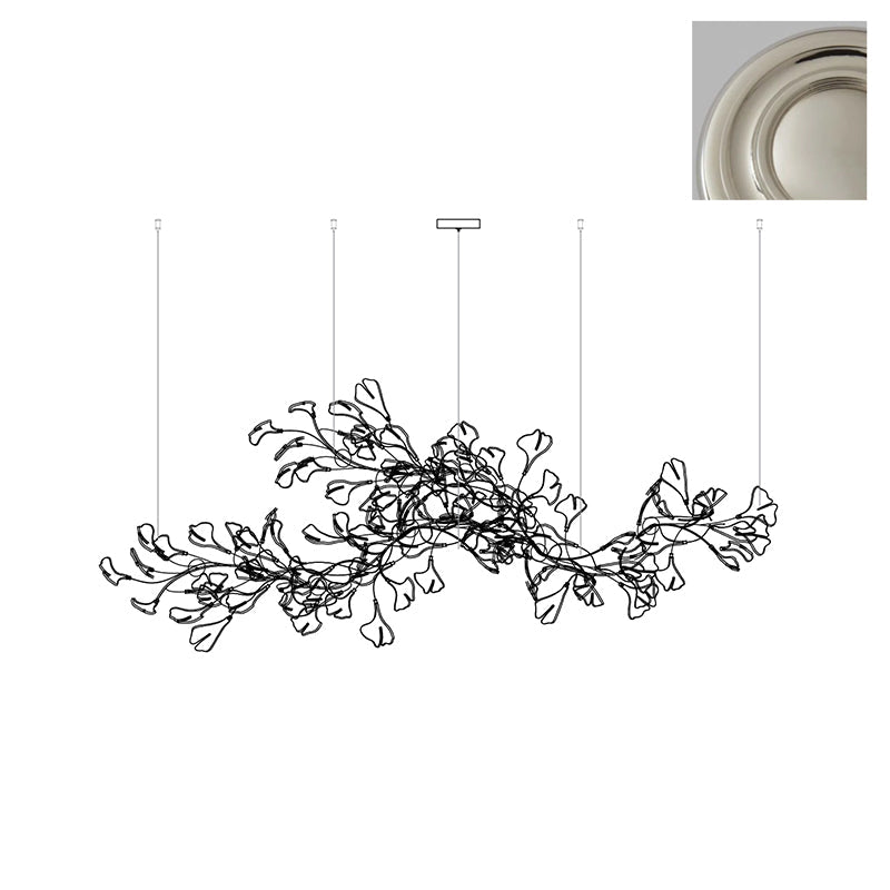Gingko Long Version Metal Chandelier — product view 28