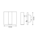 Micro Square Switched Sconce — product view 5