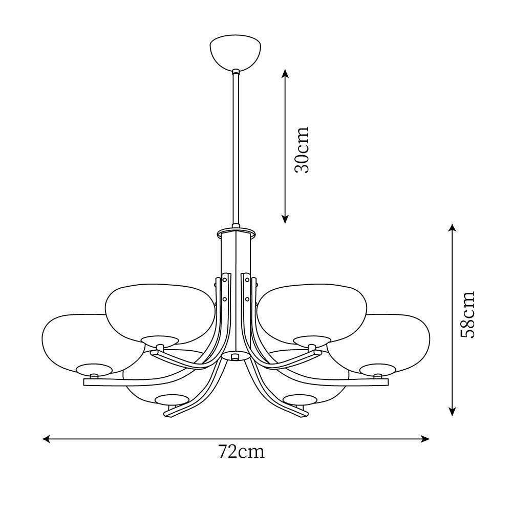 Larenta Rico Glass Chandelier — product view 6