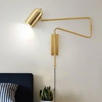 Adjustable Arm Plug In Wall Lamp – product view 3