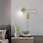 Adjustable Arm Plug In Wall Lamp – product view 5