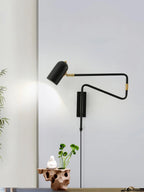 Adjustable Arm Plug In Wall Lamp – product view 6