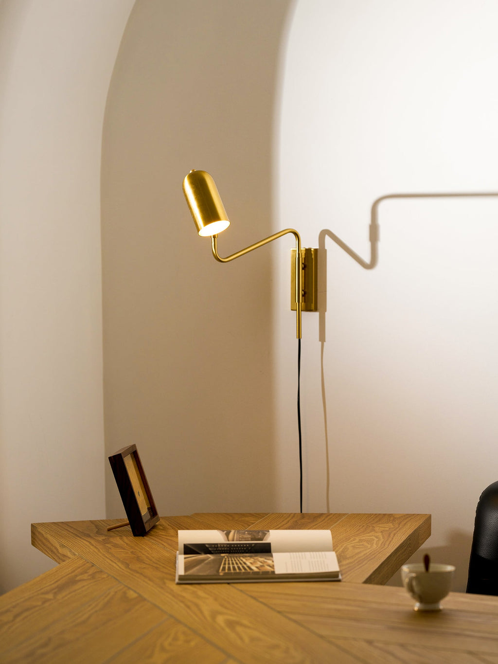 Adjustable Arm Plug In Wall Lamp – product view 26