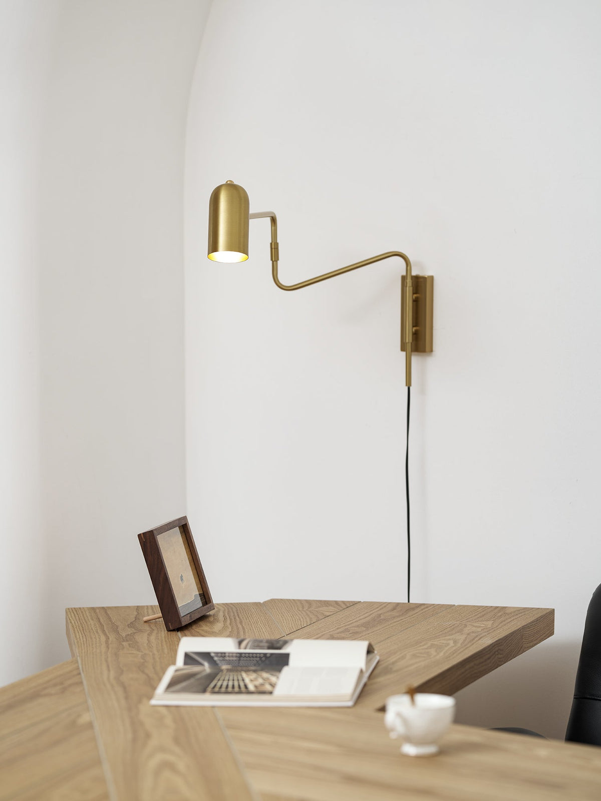 Adjustable Arm Plug In Wall Lamp – product view 30