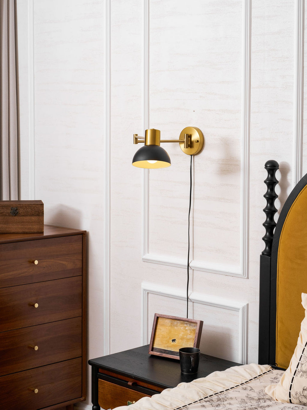 Adjustable Arm Plug In Wall Lamp – product view 36